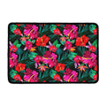 Hawaii Floral Flowers Pattern Print Kitchen Mat