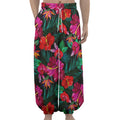 Hawaii Floral Flowers Pattern Print Lantern Pants