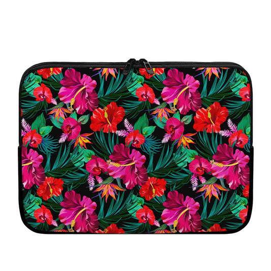 Hawaii Floral Flowers Pattern Print Laptop Sleeve