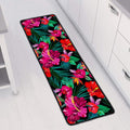Hawaii Floral Flowers Pattern Print Long Kitchen Mat