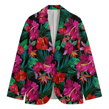 Hawaii Floral Flowers Pattern Print Men's Blazer