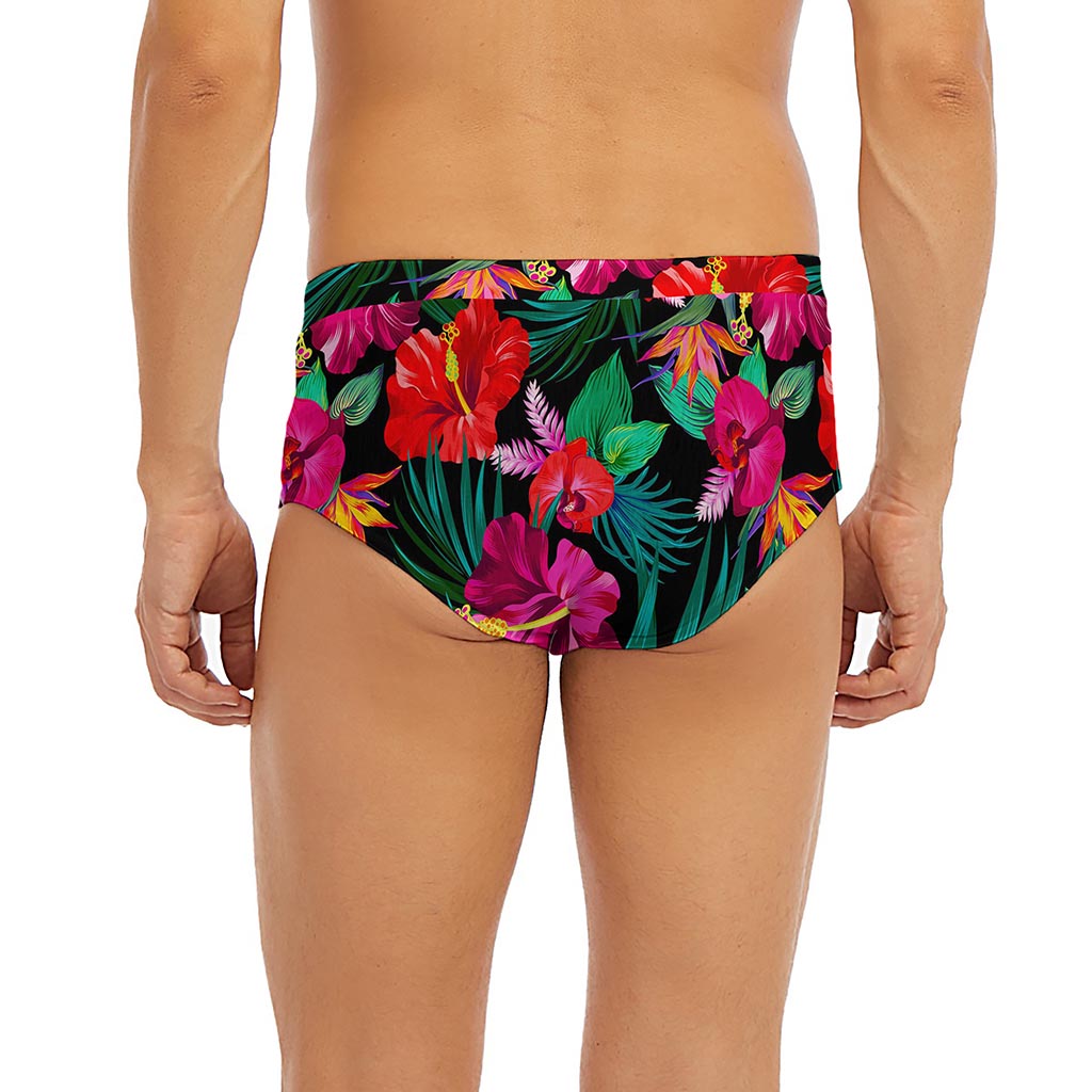 Hawaii Floral Flowers Pattern Print Men's Briefs
