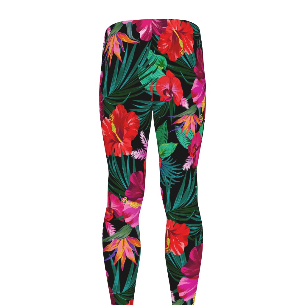 Hawaii Floral Flowers Pattern Print Men's leggings