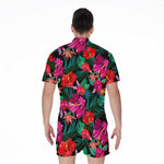 Hawaii Floral Flowers Pattern Print Men's Rompers