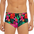Hawaii Floral Flowers Pattern Print Men's Triangle Swim Briefs
