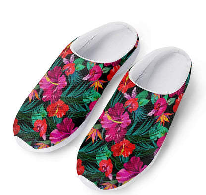 Hawaii Floral Flowers Pattern Print Mesh Casual Shoes
