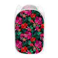 Hawaii Floral Flowers Pattern Print Mesh Laundry Hamper