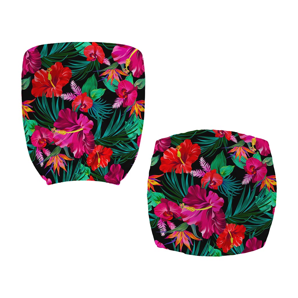 Hawaii Floral Flowers Pattern Print Office Chair Cover