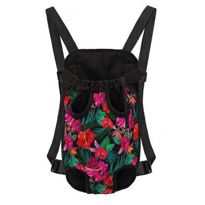 Hawaii Floral Flowers Pattern Print Pet Carrier Backpack