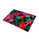 Hawaii Floral Flowers Pattern Print Pet Cooling Mat Cover