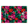 Hawaii Floral Flowers Pattern Print Placemat