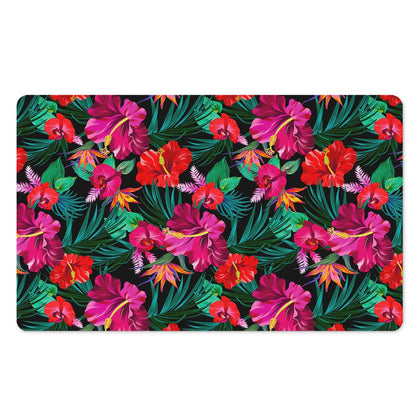 Hawaii Floral Flowers Pattern Print Polyester Doormat