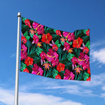 Hawaii Floral Flowers Pattern Print Polyester Flag