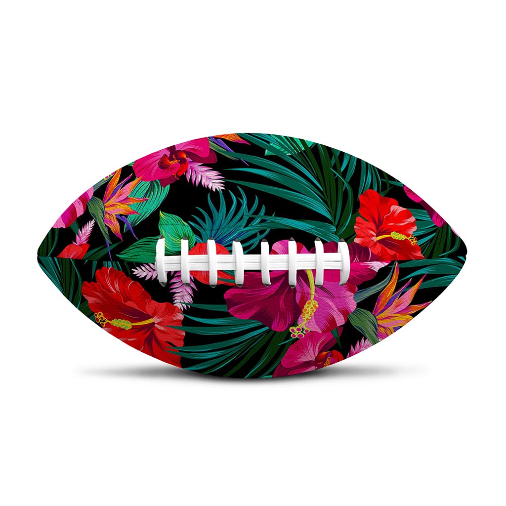 Hawaii Floral Flowers Pattern Print Rugby Ball