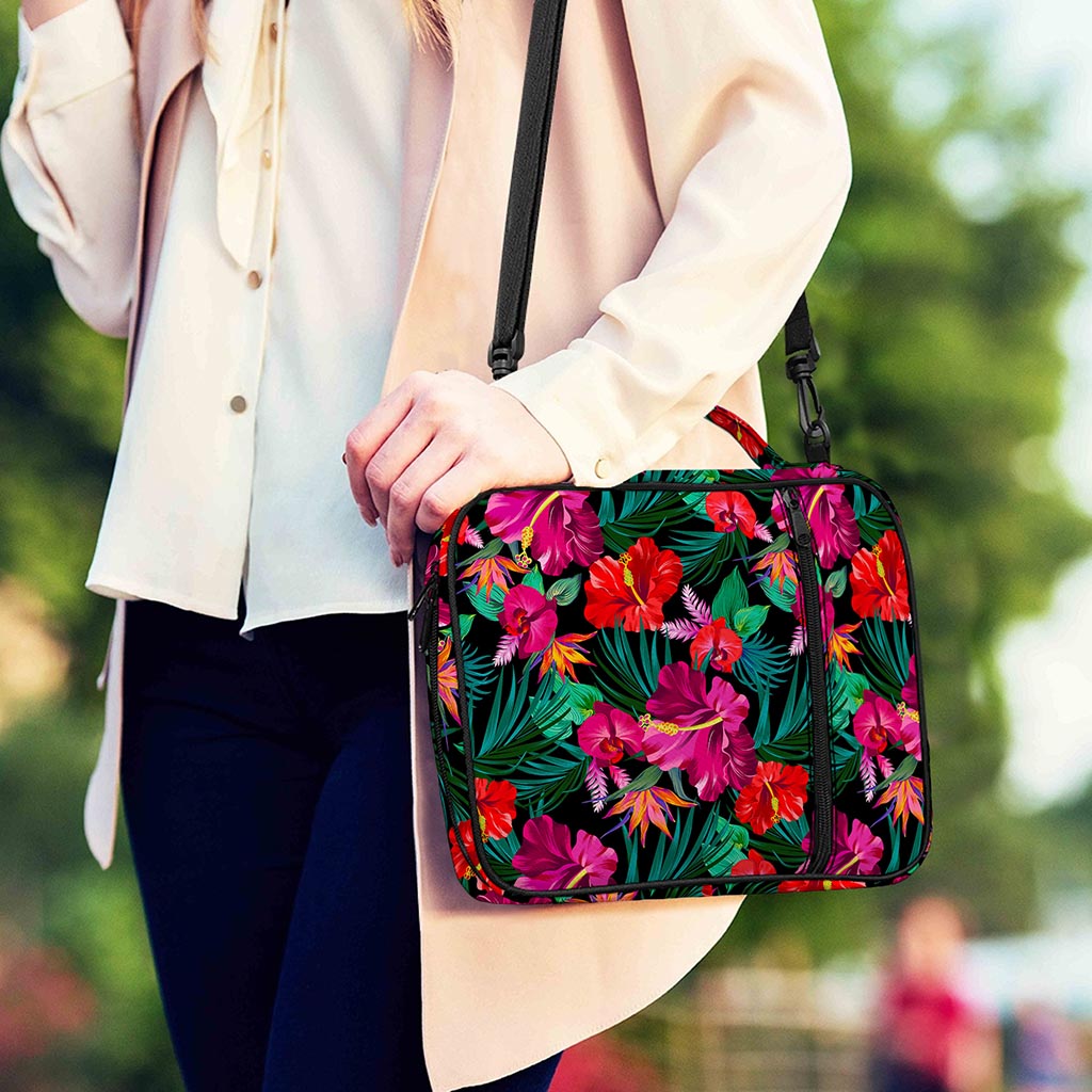 Hawaii Floral Flowers Pattern Print Shoulder Strap Bible Bag