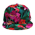 Hawaii Floral Flowers Pattern Print Snapback Cap