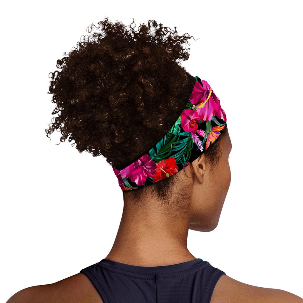 Hawaii Floral Flowers Pattern Print Sports Headband