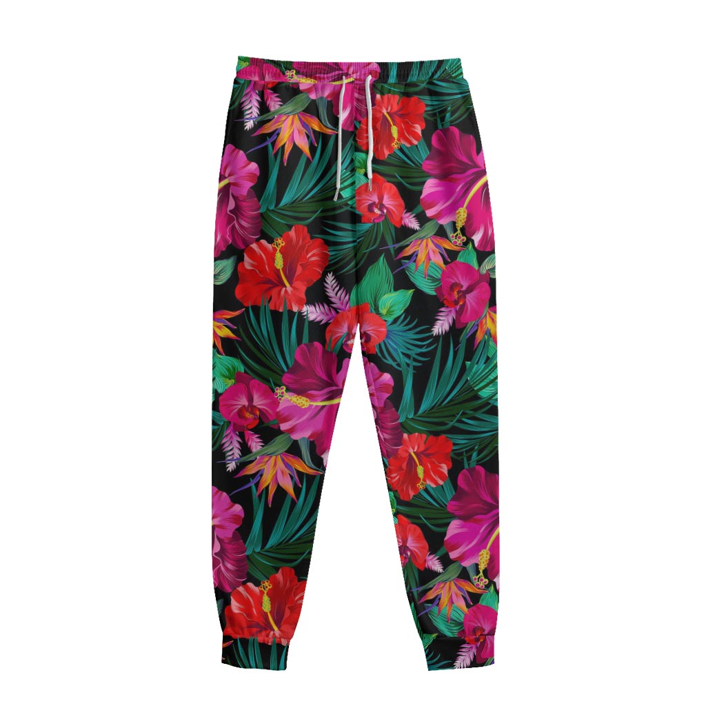 Hawaii Floral Flowers Pattern Print Sweatpants