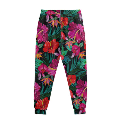 Hawaii Floral Flowers Pattern Print Sweatpants