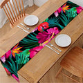 Hawaii Floral Flowers Pattern Print Table Runner