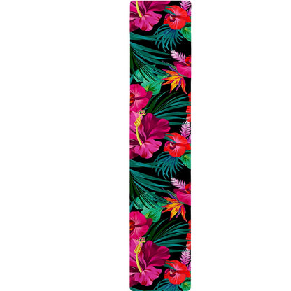 Hawaii Floral Flowers Pattern Print Table Runner