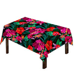 Hawaii Floral Flowers Pattern Print Tablecloth