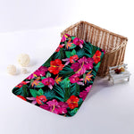 Hawaii Floral Flowers Pattern Print Towel