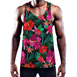 Hawaii Floral Flowers Pattern Print Training Tank Top