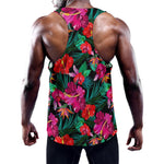 Hawaii Floral Flowers Pattern Print Training Tank Top