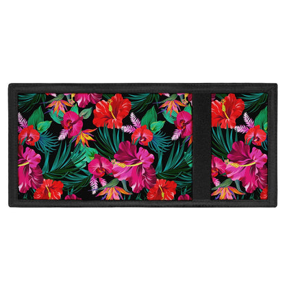 Hawaii Floral Flowers Pattern Print Trifold Wallet