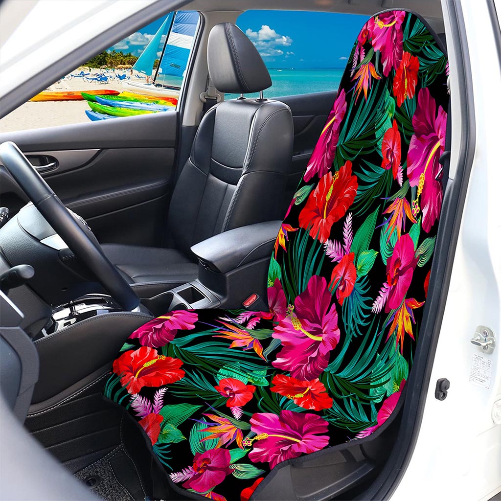 Hawaii Floral Flowers Pattern Print Waterproof Car Seat Cover
