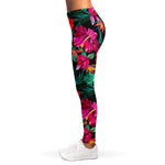 Hawaii Floral Flowers Pattern Print Women's Leggings