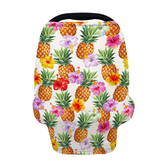 Hawaii Hibiscus Pineapple Pattern Print Baby Seat Cover