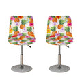 Hawaii Hibiscus Pineapple Pattern Print Bar Stool Covers