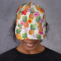 Hawaii Hibiscus Pineapple Pattern Print Baseball Cap