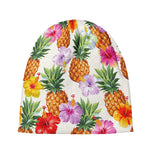 Hawaii Hibiscus Pineapple Pattern Print Beanie