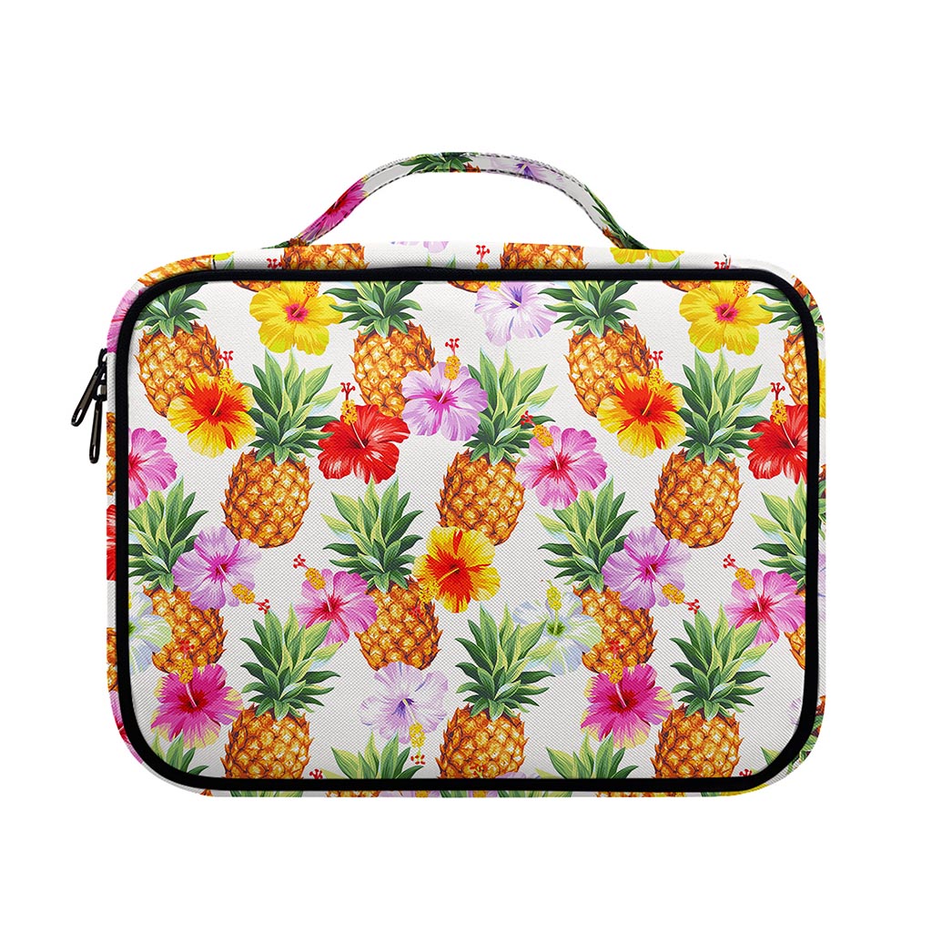 Hawaii Hibiscus Pineapple Pattern Print Briefcase Bible Bag