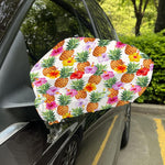 Hawaii Hibiscus Pineapple Pattern Print Car Side Mirror Covers