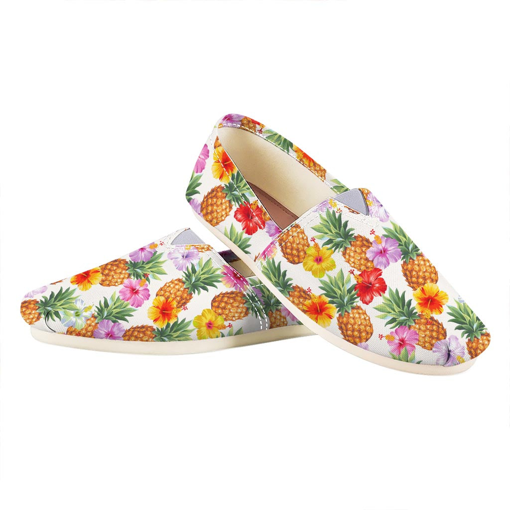 Hawaii Hibiscus Pineapple Pattern Print Casual Shoes