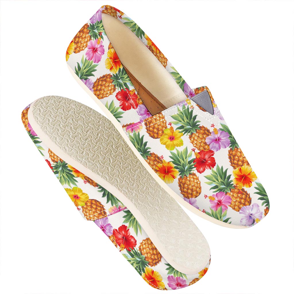 Hawaii Hibiscus Pineapple Pattern Print Casual Shoes