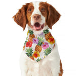 Hawaii Hibiscus Pineapple Pattern Print Dog Bandana