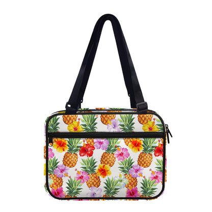 Hawaii Hibiscus Pineapple Pattern Print Double Strap Bible Bag