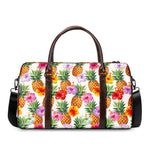 Hawaii Hibiscus Pineapple Pattern Print Duffle Bag