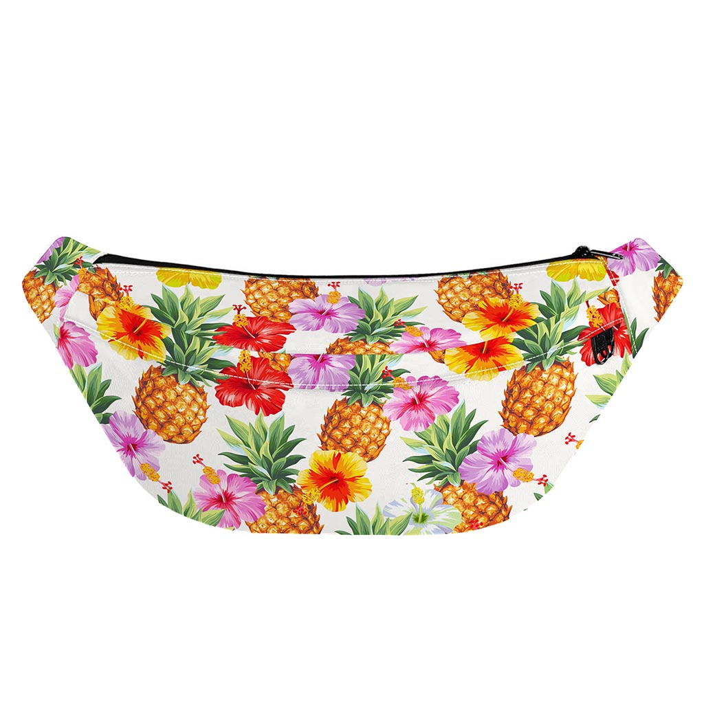 Hawaii Hibiscus Pineapple Pattern Print Fanny Pack