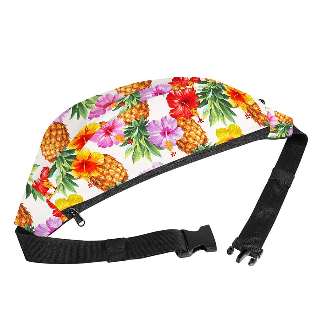 Hawaii Hibiscus Pineapple Pattern Print Fanny Pack