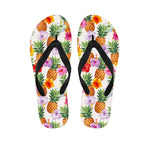Hawaii Hibiscus Pineapple Pattern Print Flip Flops