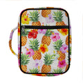 Hawaii Hibiscus Pineapple Pattern Print Front Pocket Bible Bag