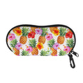 Hawaii Hibiscus Pineapple Pattern Print Glasses Case