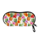 Hawaii Hibiscus Pineapple Pattern Print Glasses Case