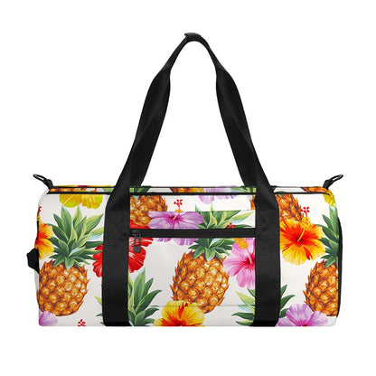 Hawaii Hibiscus Pineapple Pattern Print Gym Bag